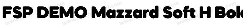 FSP DEMO Mazzard Soft H Bold Italic字体转换